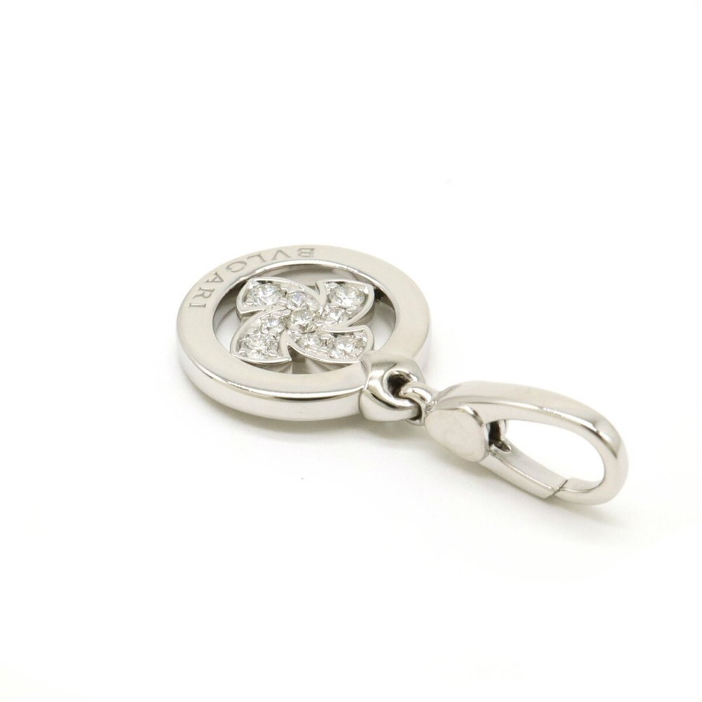 BVLGARI Bvlgari Tondo Windmill Motif Charm Pendant Head Top K18WG White Gold ... - Picture 5 of 7